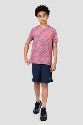 Boys Trail T-Shirt  - Purple/Lilac/Orange