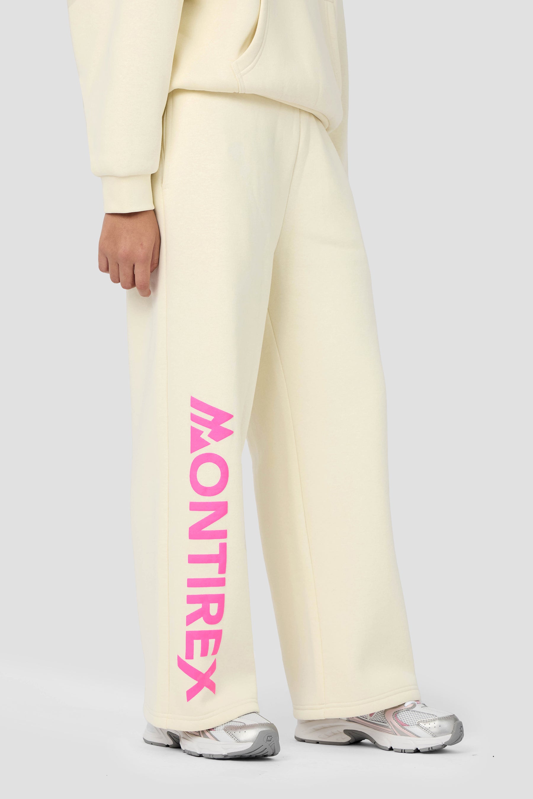 Girls Vibe Wide Leg Jogger - Vanilla Foam