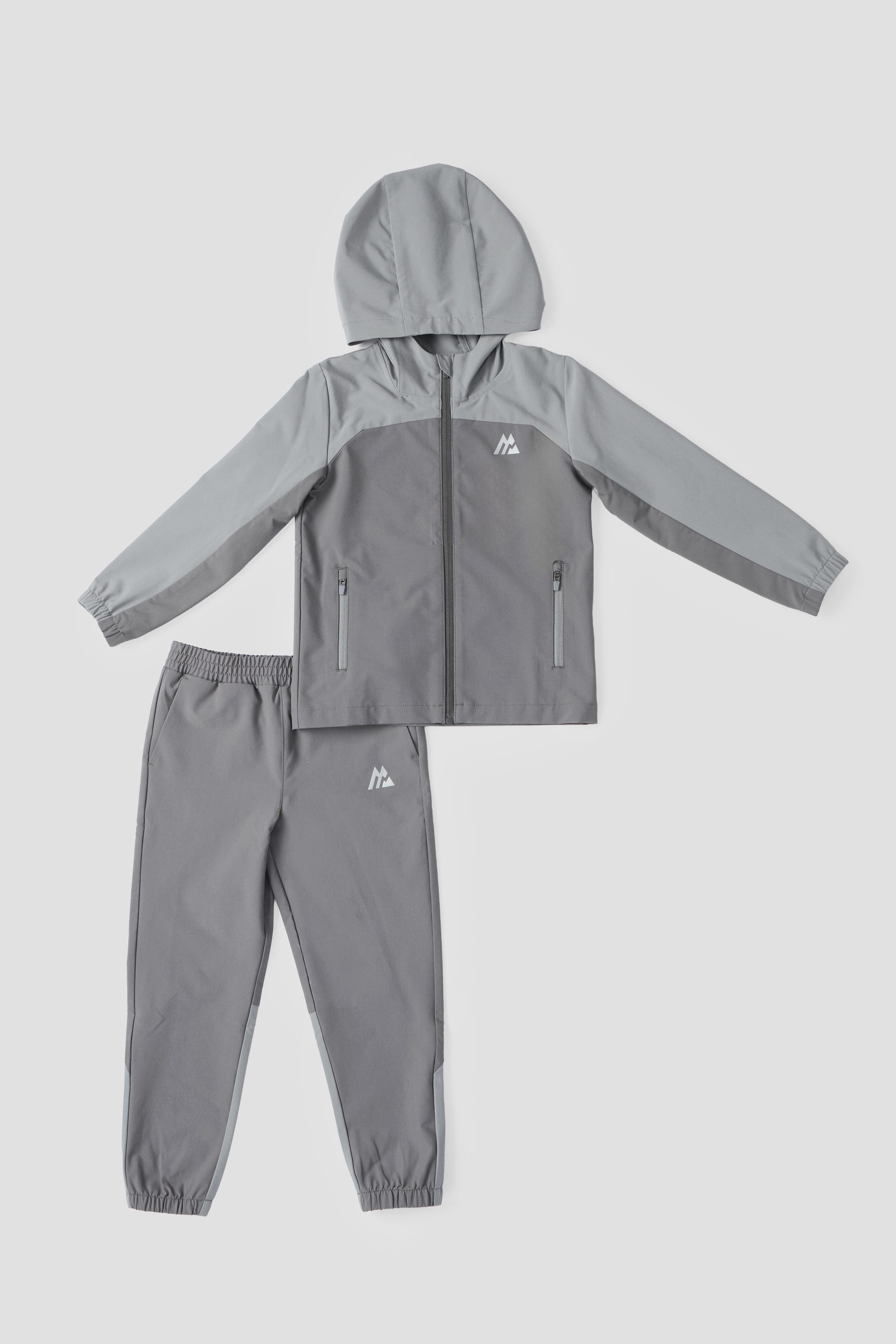Infant Boys Pacer Jacket/Pant Set - Cement Grey/Platinum Grey