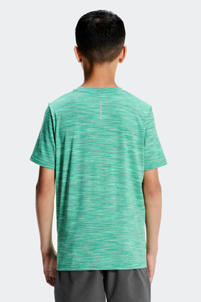Boys Trail T-Shirt - Grey/Jade