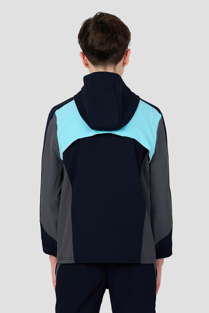 Boys Cerberus Jacket - Navy Void/Neon Sky/Slate Grey