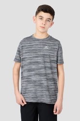 Boys Trail T-Shirt - Black Grey Multi