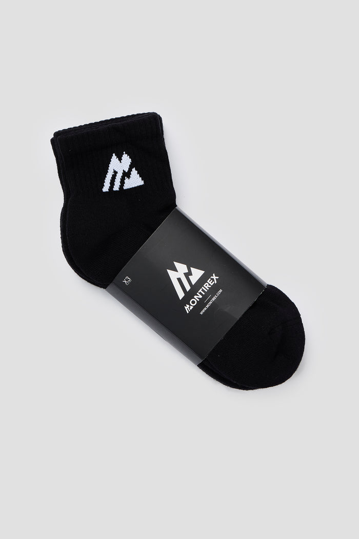 Ankle Socks 3 Pack - Black