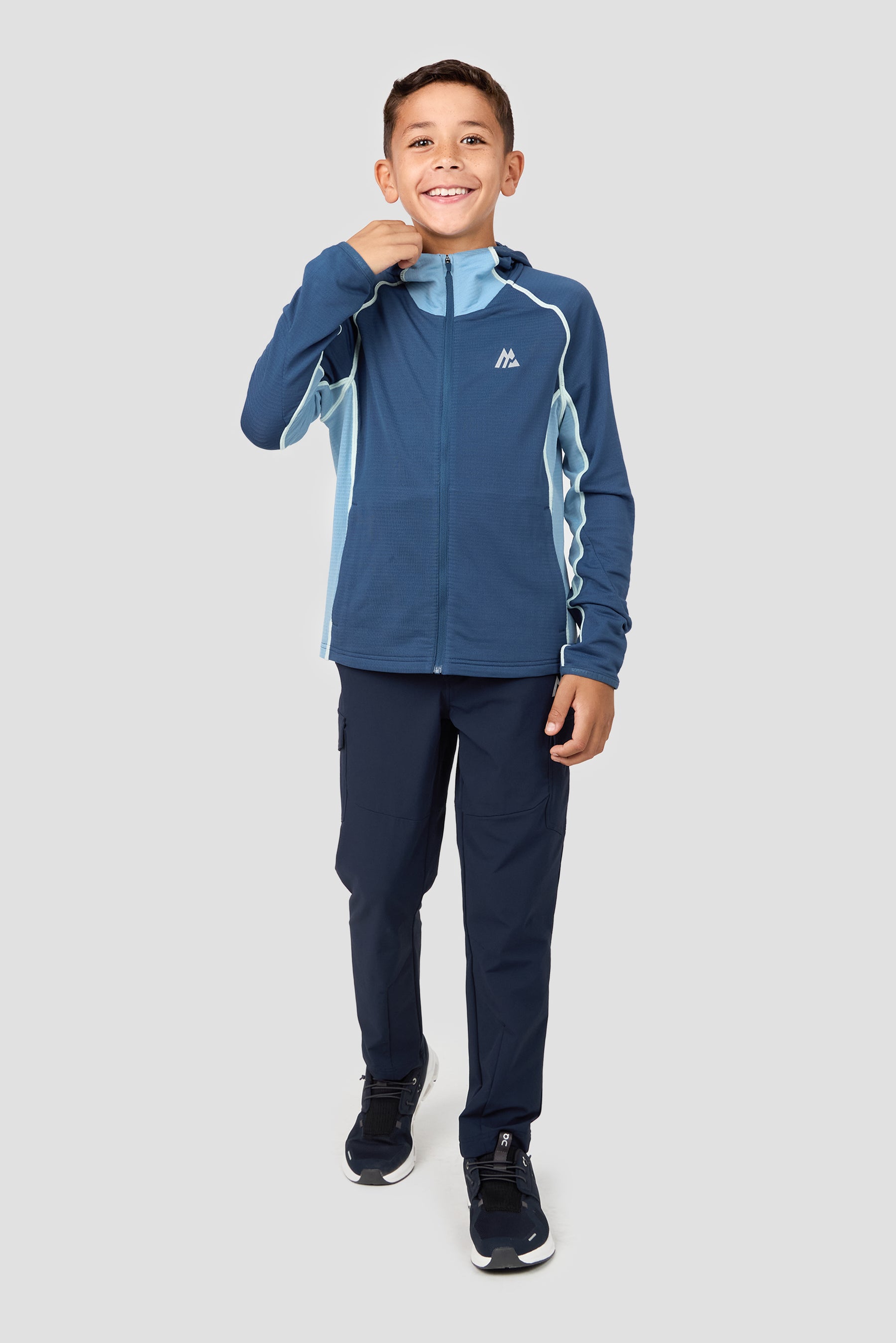 Boys Brink Polartec® Fleece Hood - Naval/Midnight Blue