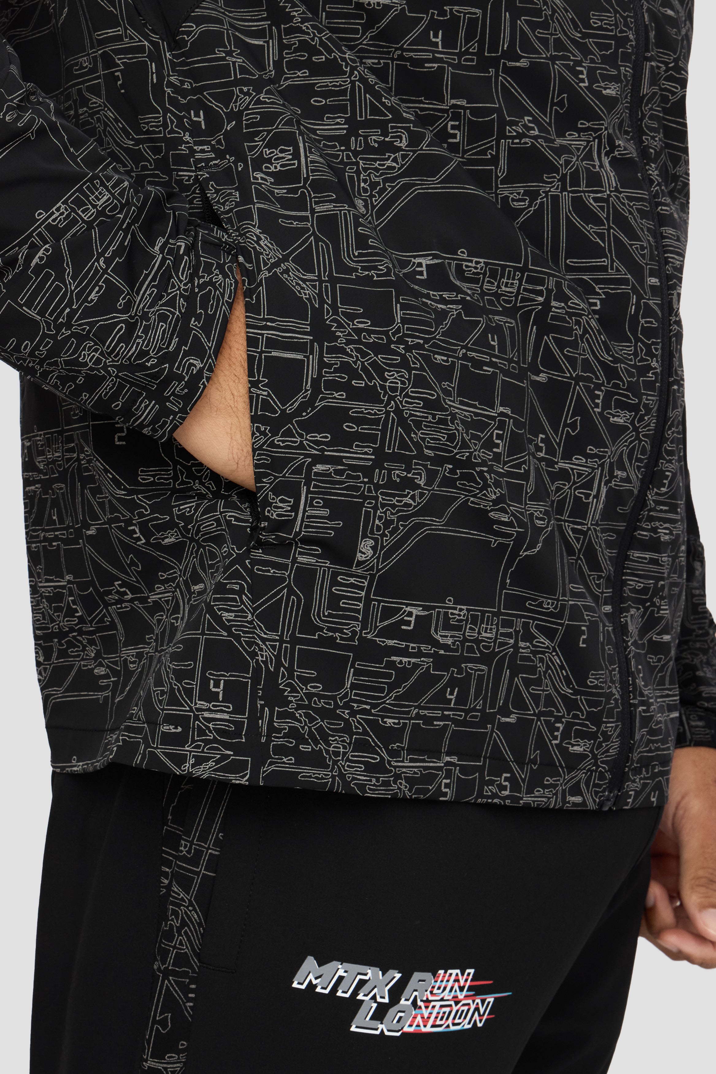 MTX Run City London Jacket Black | Montirex Sportswear Gymwear