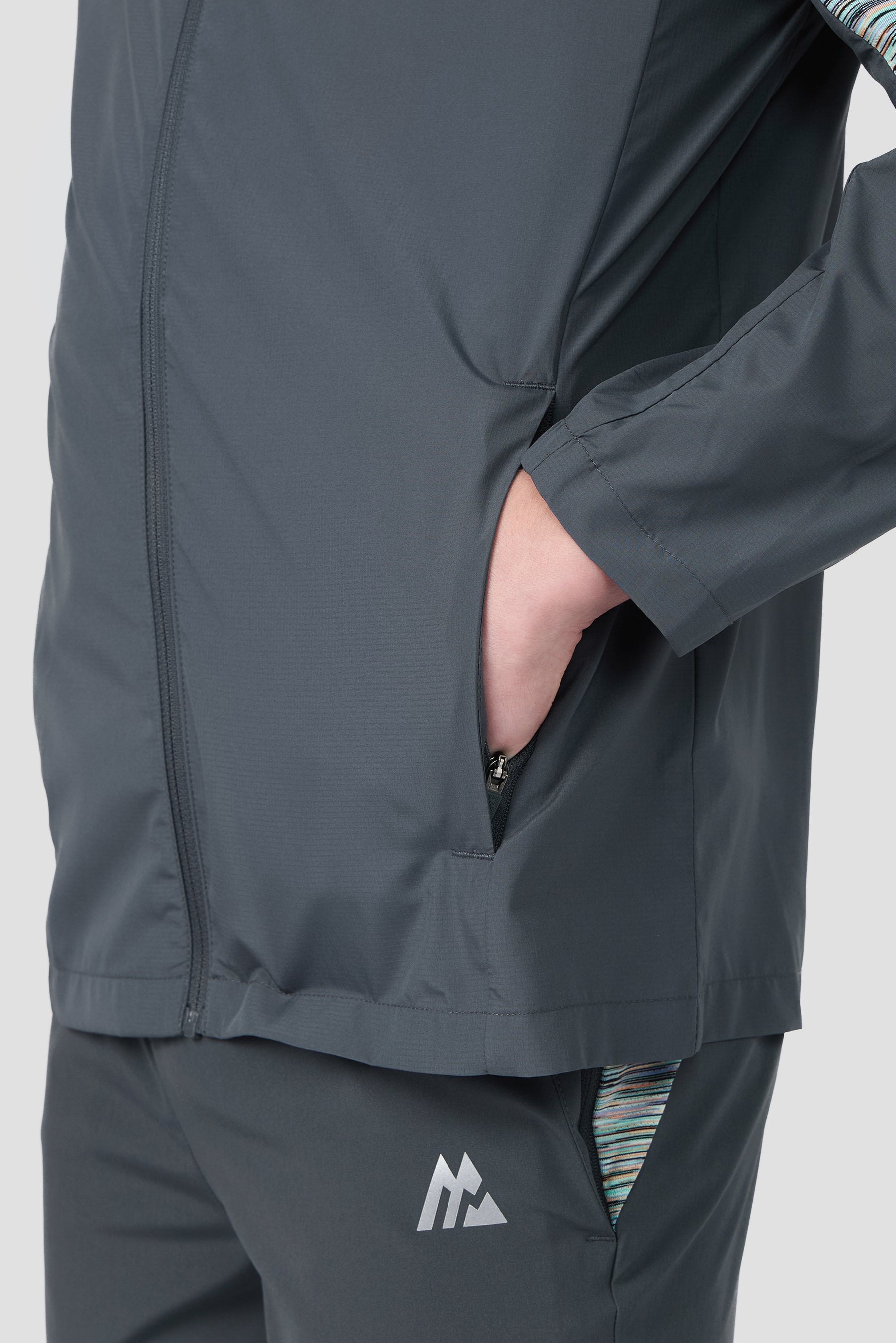 Boys Trail 2.0 Windbreaker - Grey/Pastel Multi/Black