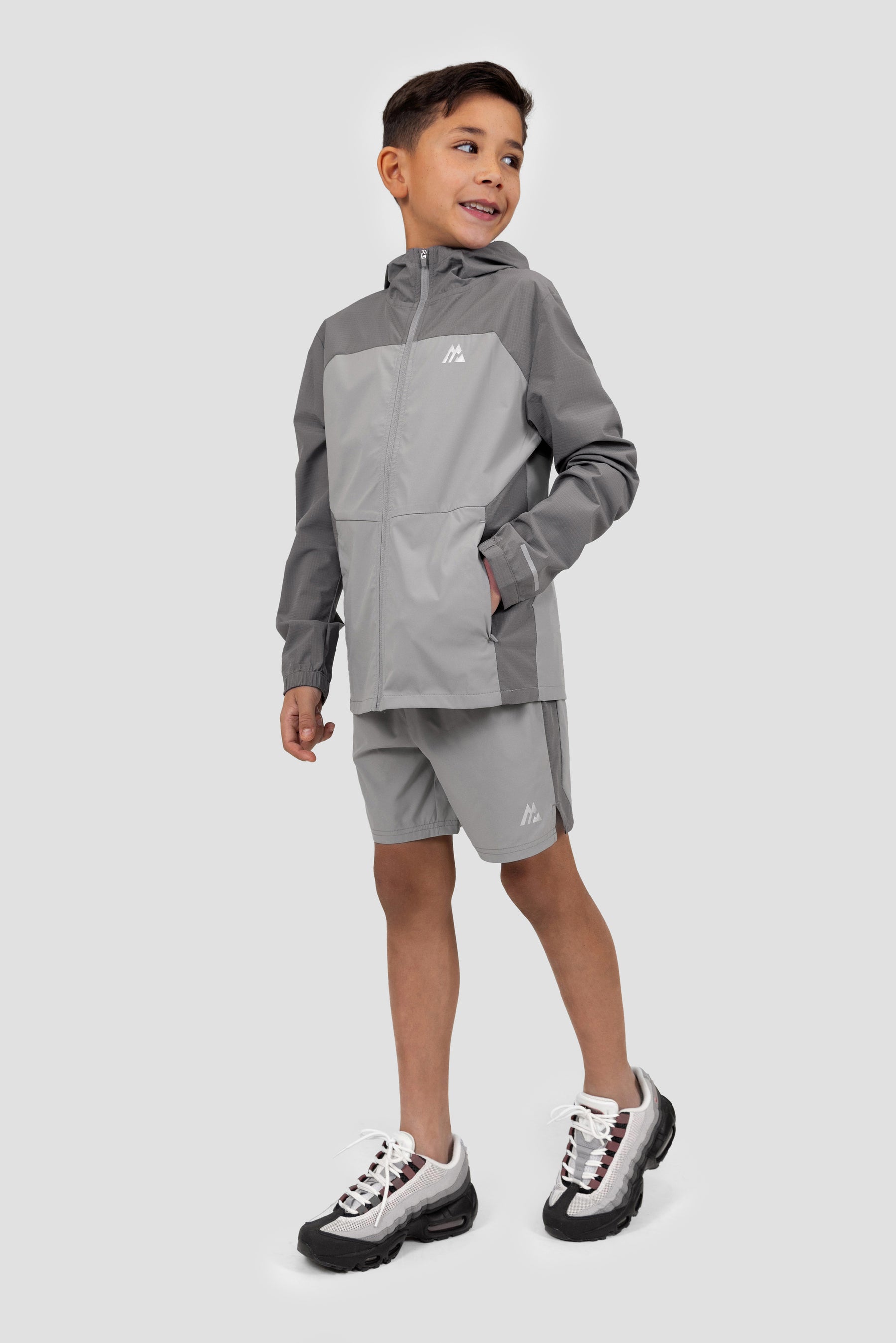 Boys Trek Tech Short - Platinum Grey/Cement Grey