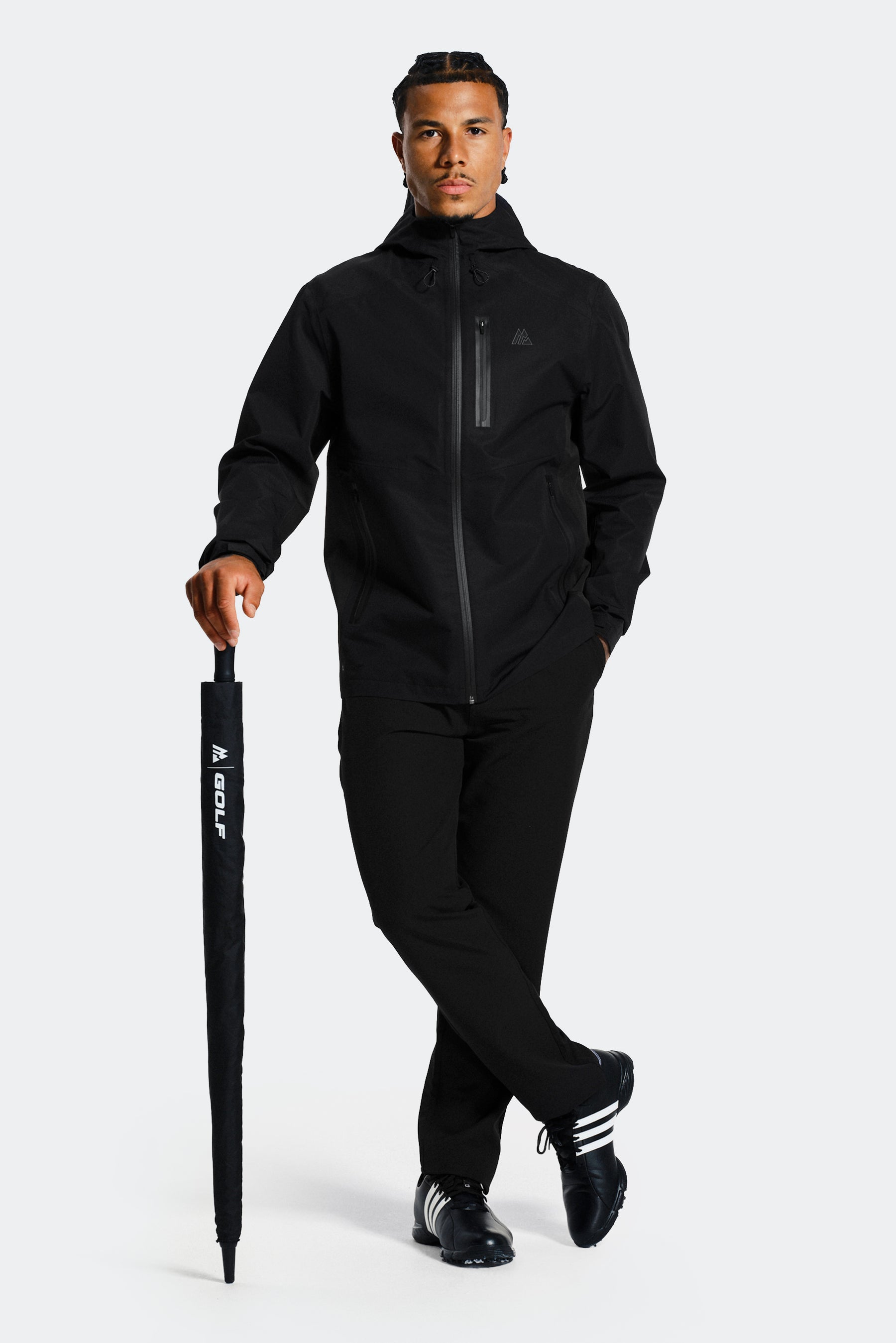 Golf Waterproof Jacket - Black/Onyx