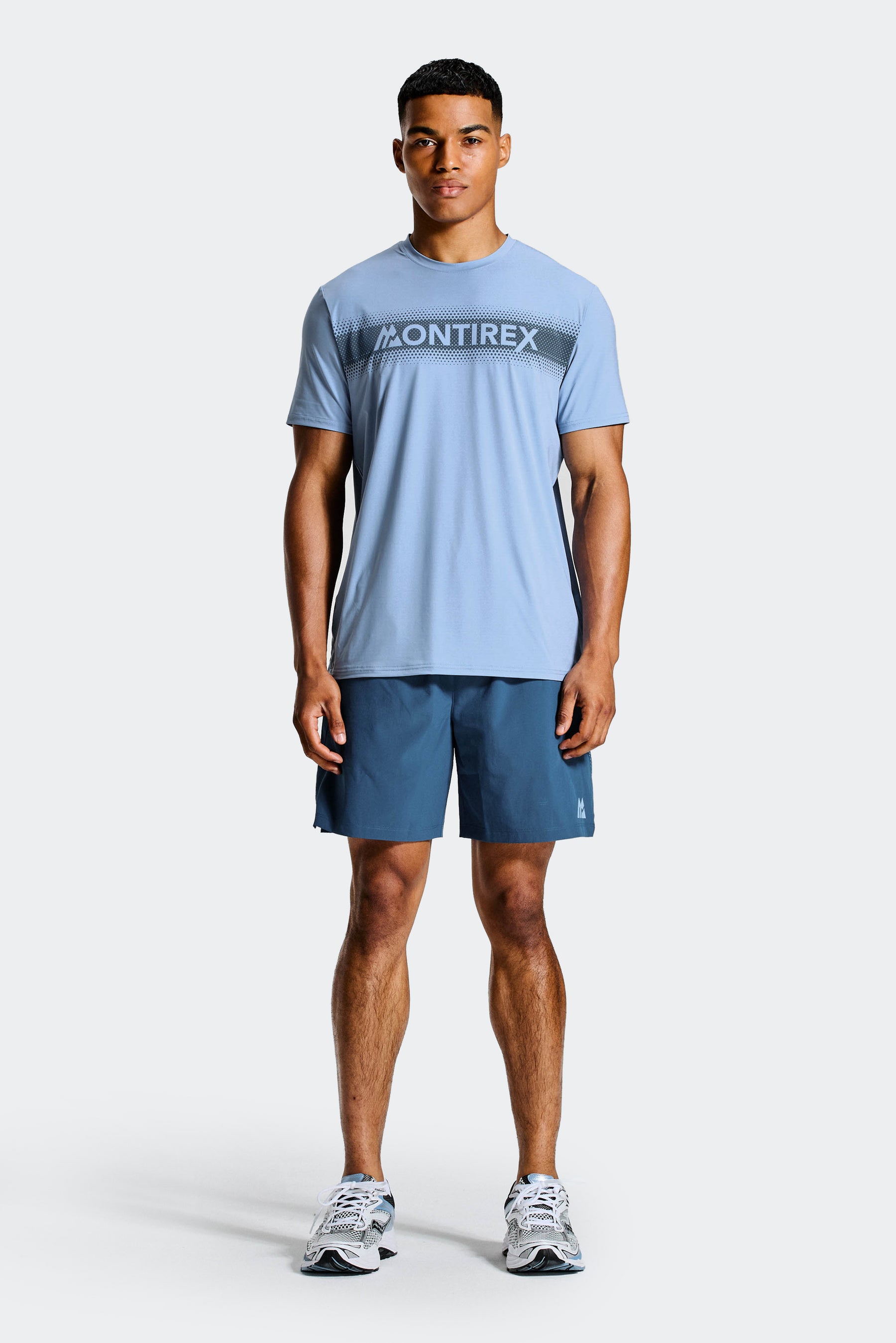 Pixel Short - Naval/Cloudy Blue