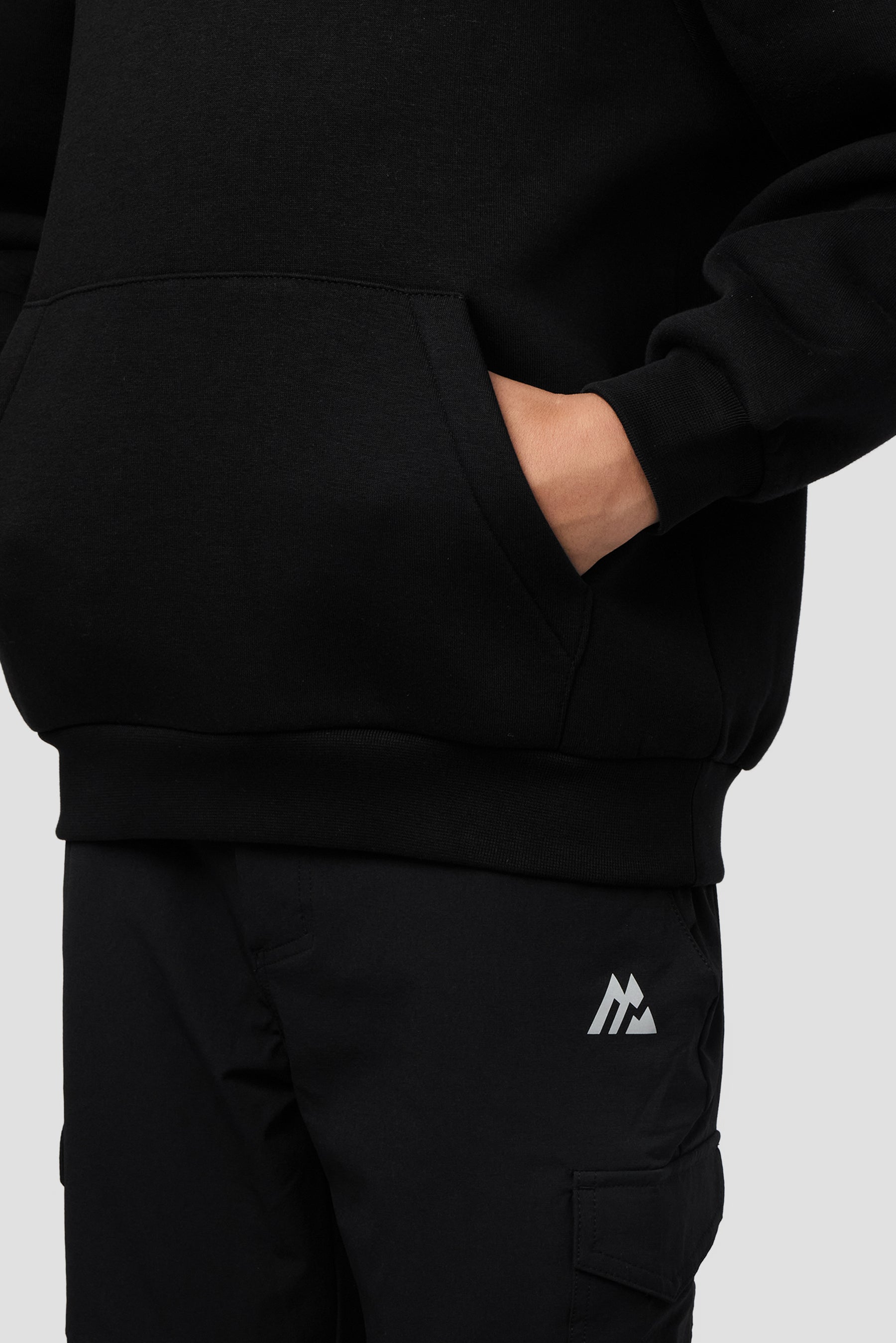 Boys Reboot Graphic Hood - Black