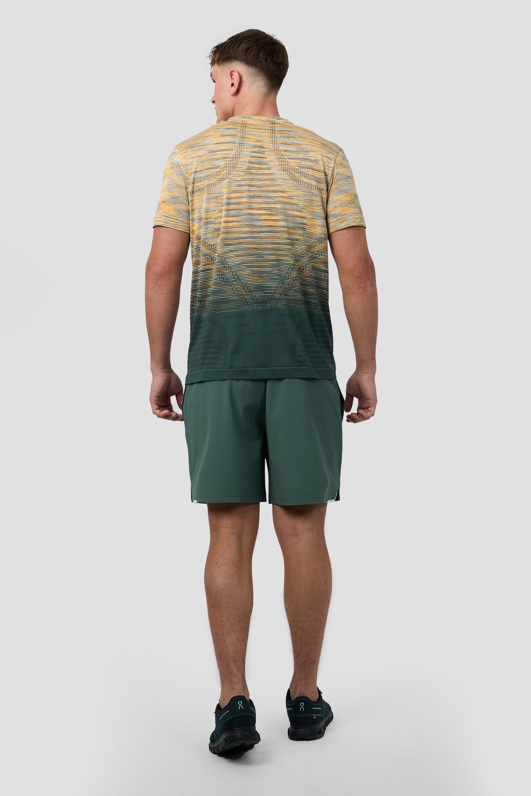 Vector Seamless T-Shirt - Orange/Green/Grey