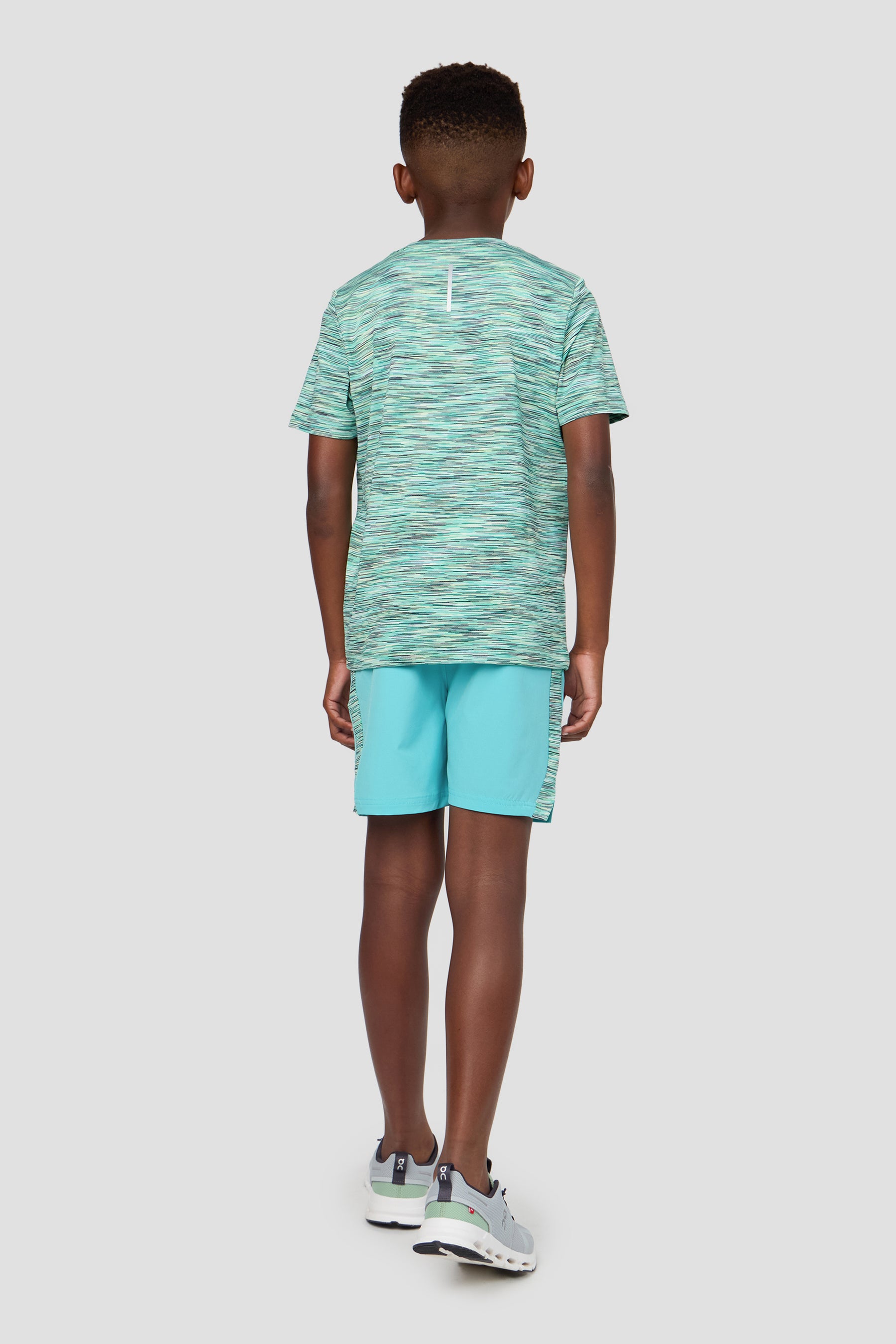 Boys Trail T-Shirt - Blue/Teal/Green