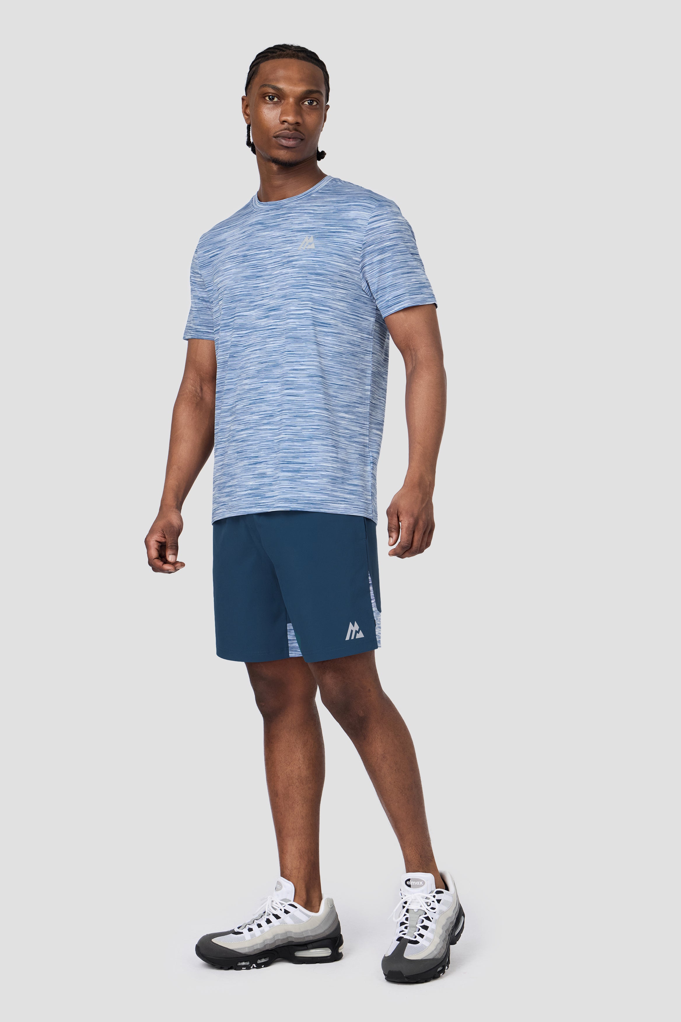 Montirex Trail Panel Short Blue | Sportswear Gymwear Activewear