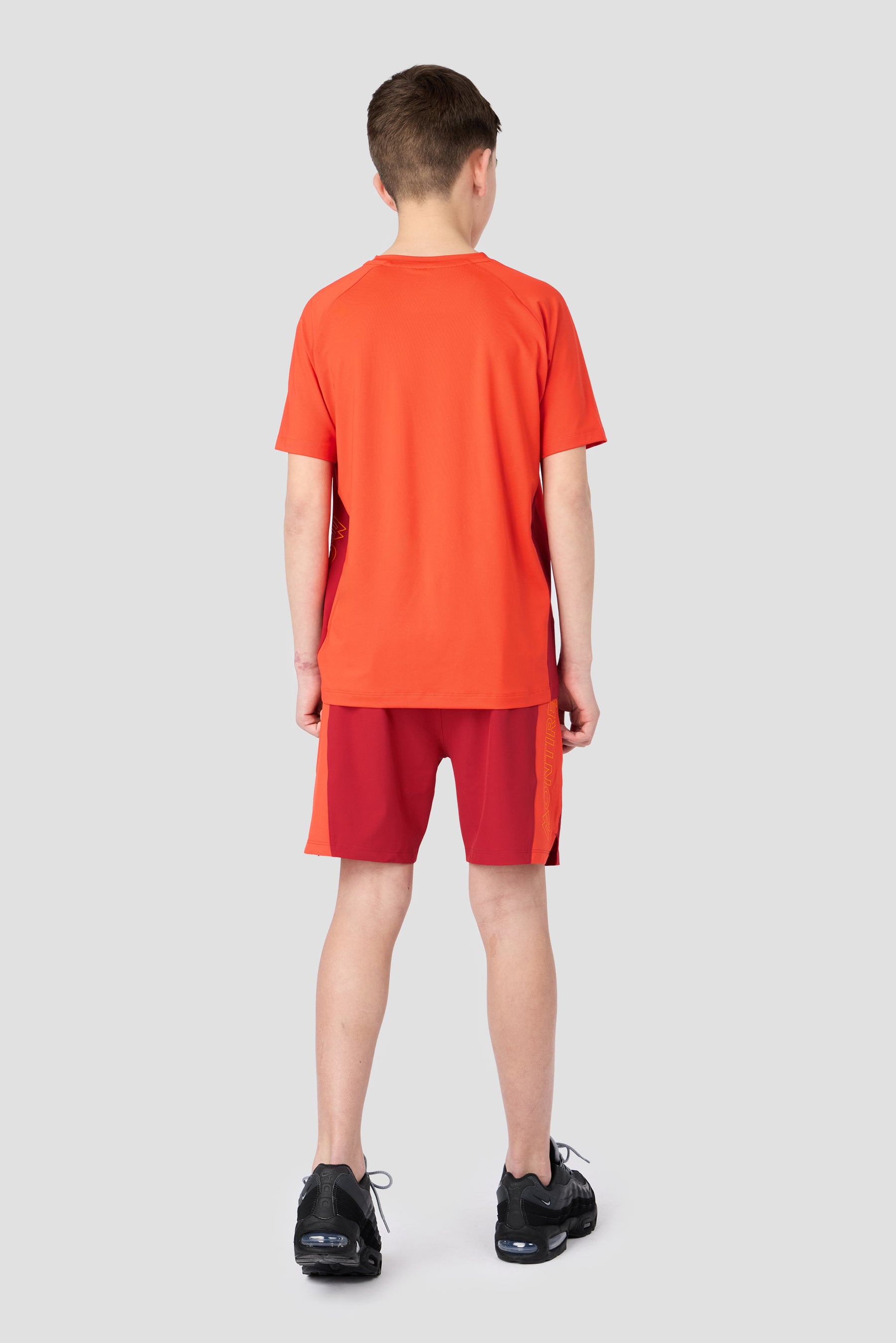 Boys Optic Short - Cranberry/Blazing Orange/Tangerine Glow