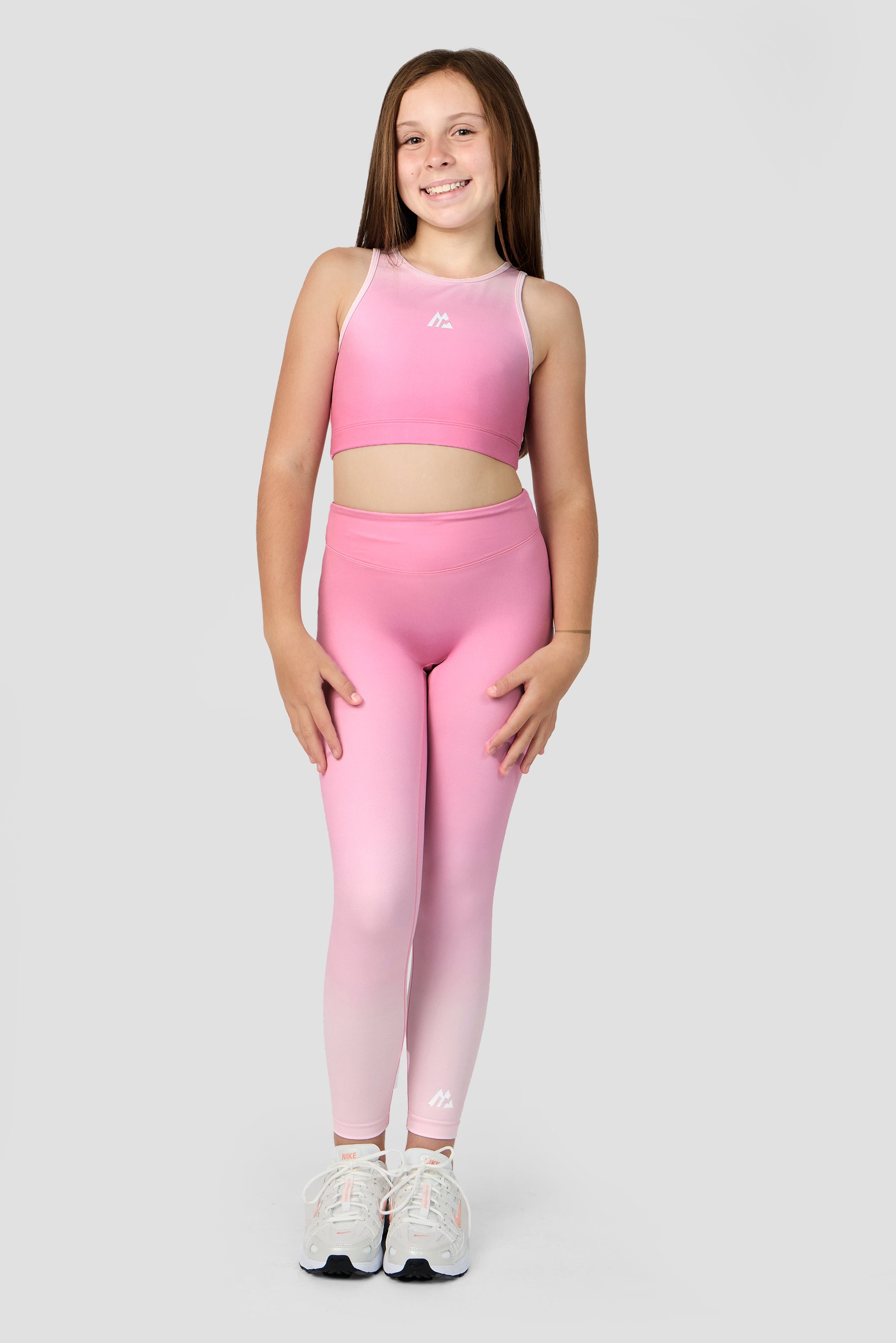 Girls Glow Legging Rosella Pink Montirex Gymwear Sportswear