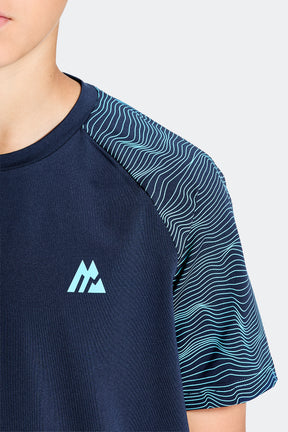 Boys Energy T-Shirt - Midnight Blue/Neon Sky