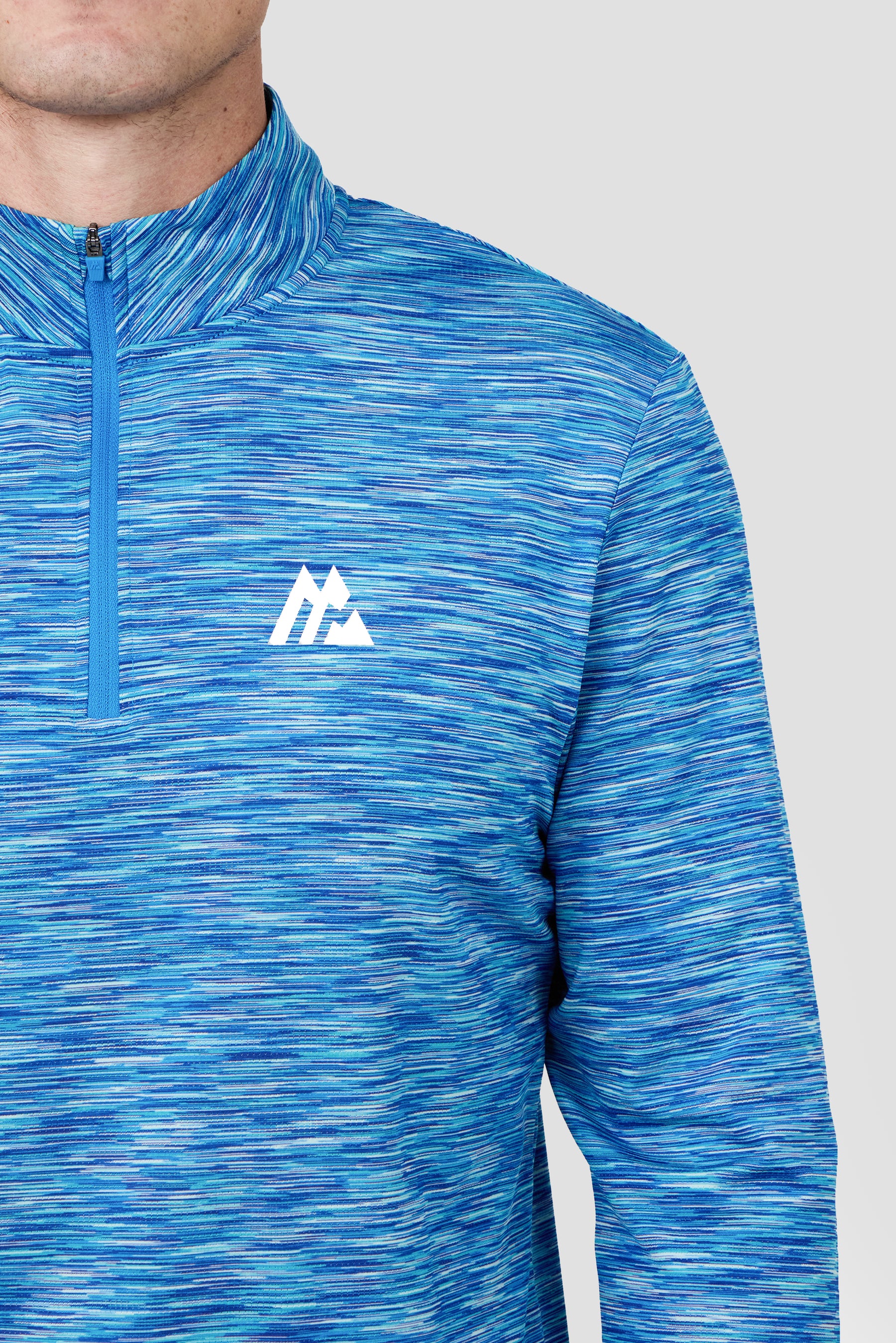 Trail 1/4 Zip - Royal Blue Multi