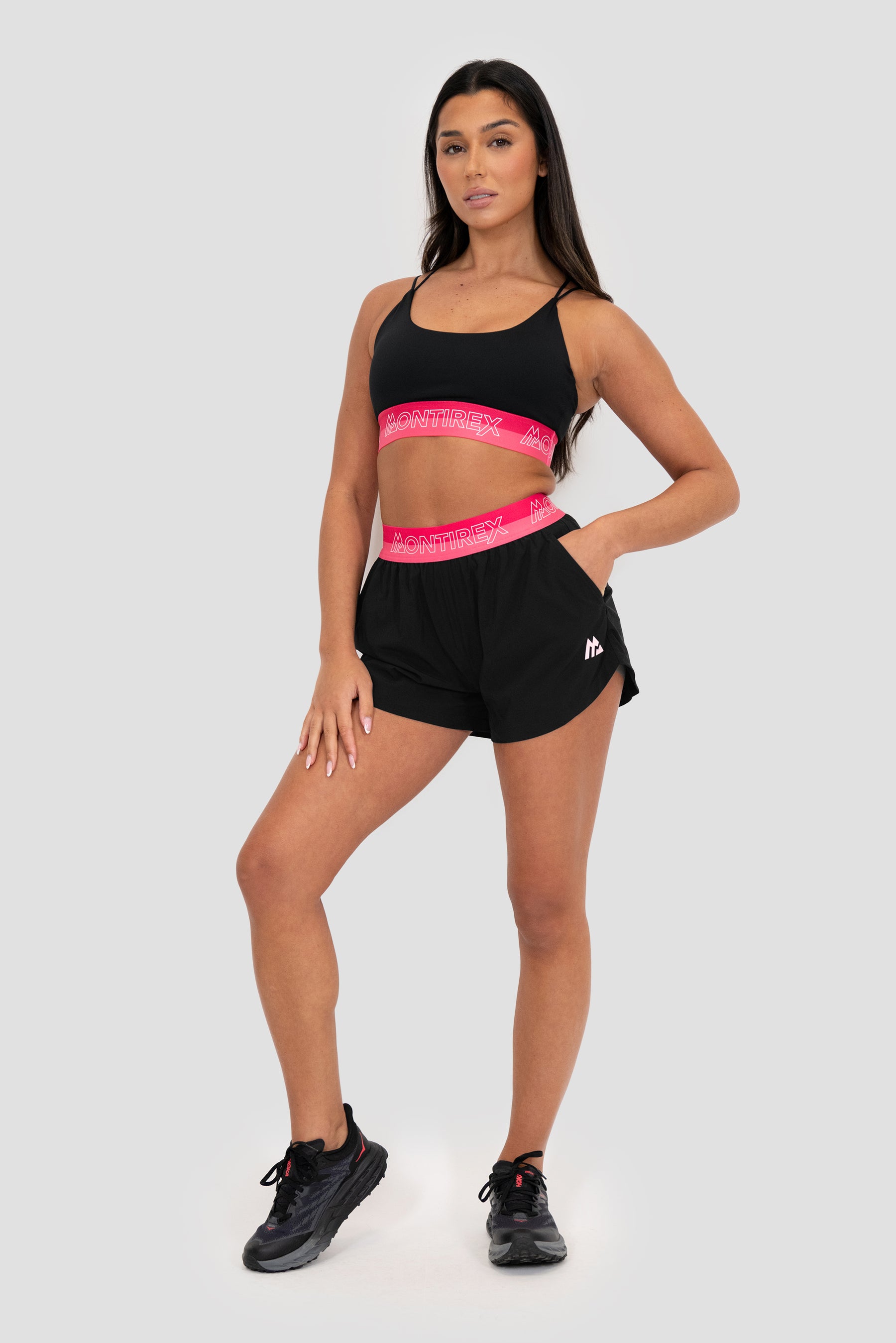 Icon Contrast Short - Black/Strawberry Soda/Persian Pink