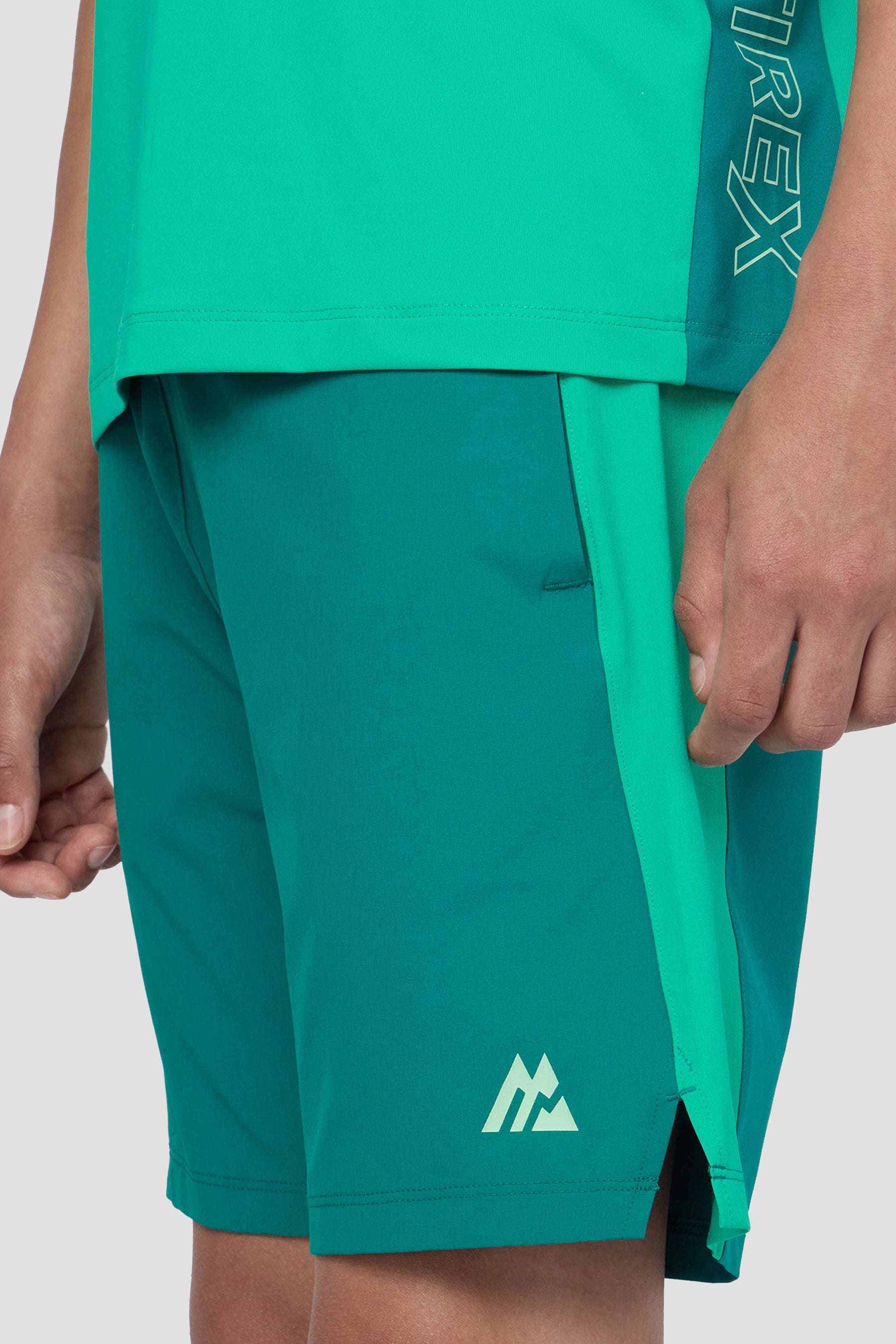 Boys Optic Short - Lagoon Green/Cyber Jade/Duck Egg