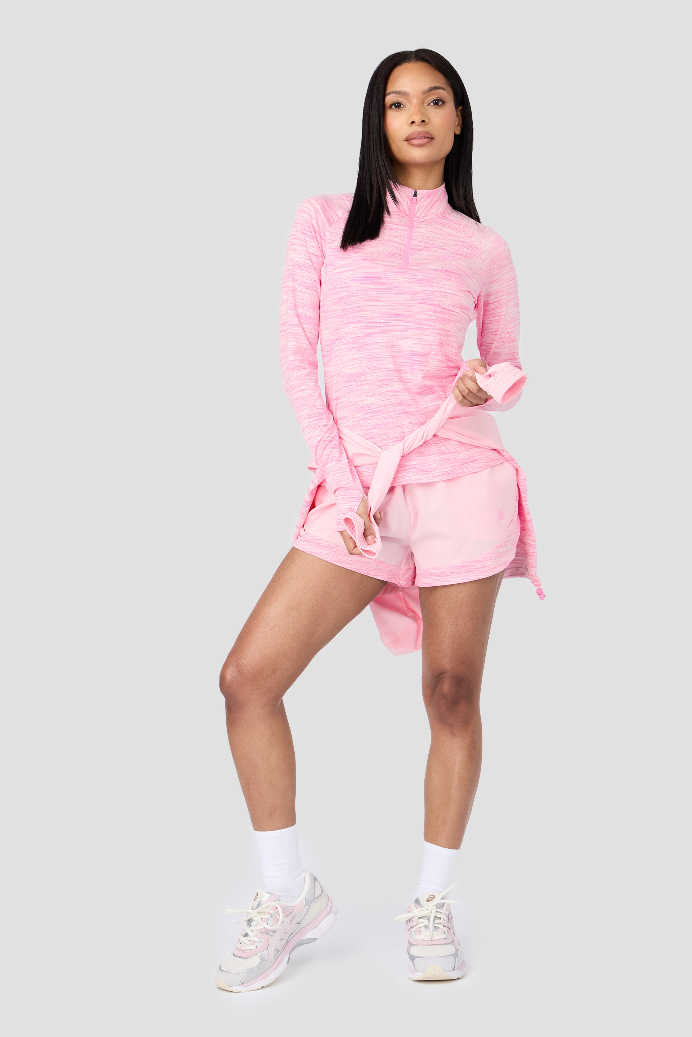 Montirex Women's Trail 1/4 Zip - Soft Pink | Gymwear & Sportswear