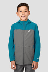 Boys Trek Tech Jacket - Duck Blue/Cement Grey