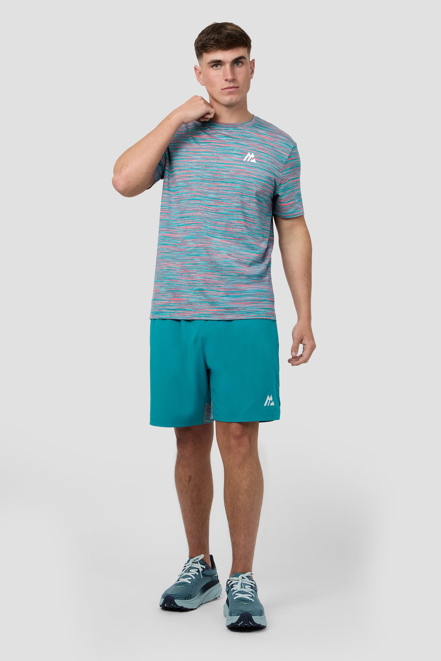Trail T-Shirt - Teal/Pink