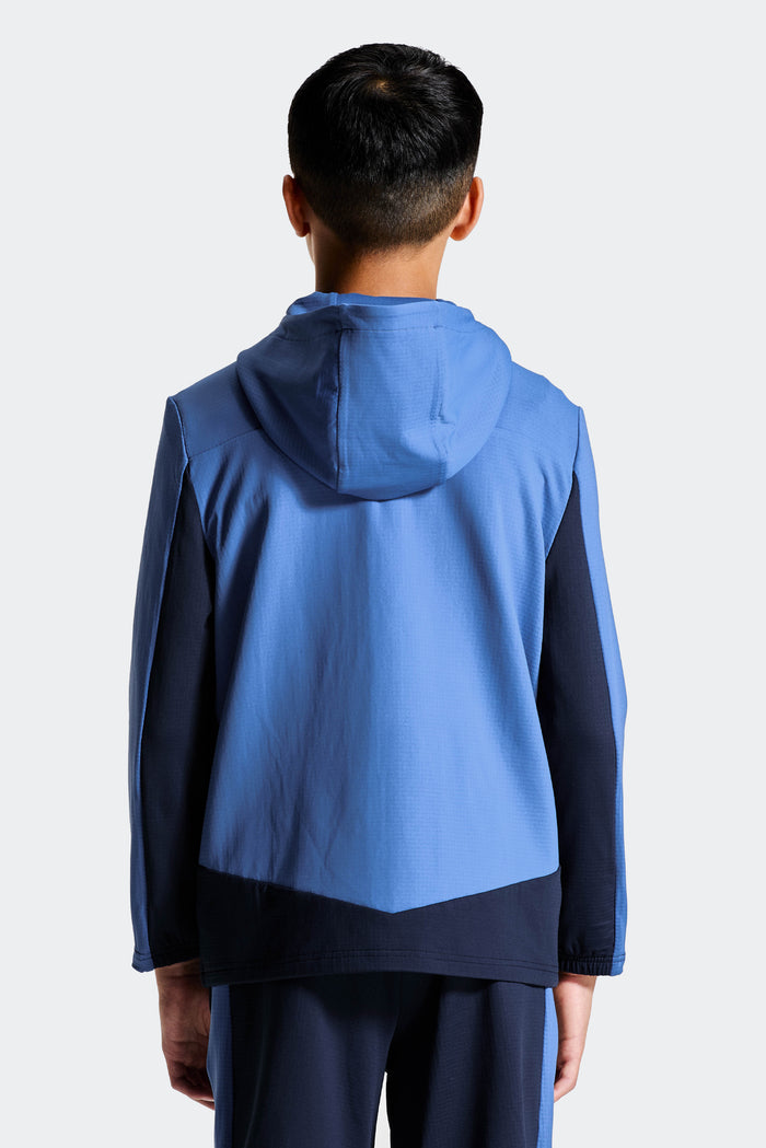 Boys Carbon Hood - Midnight Blue/Charcoal Blue