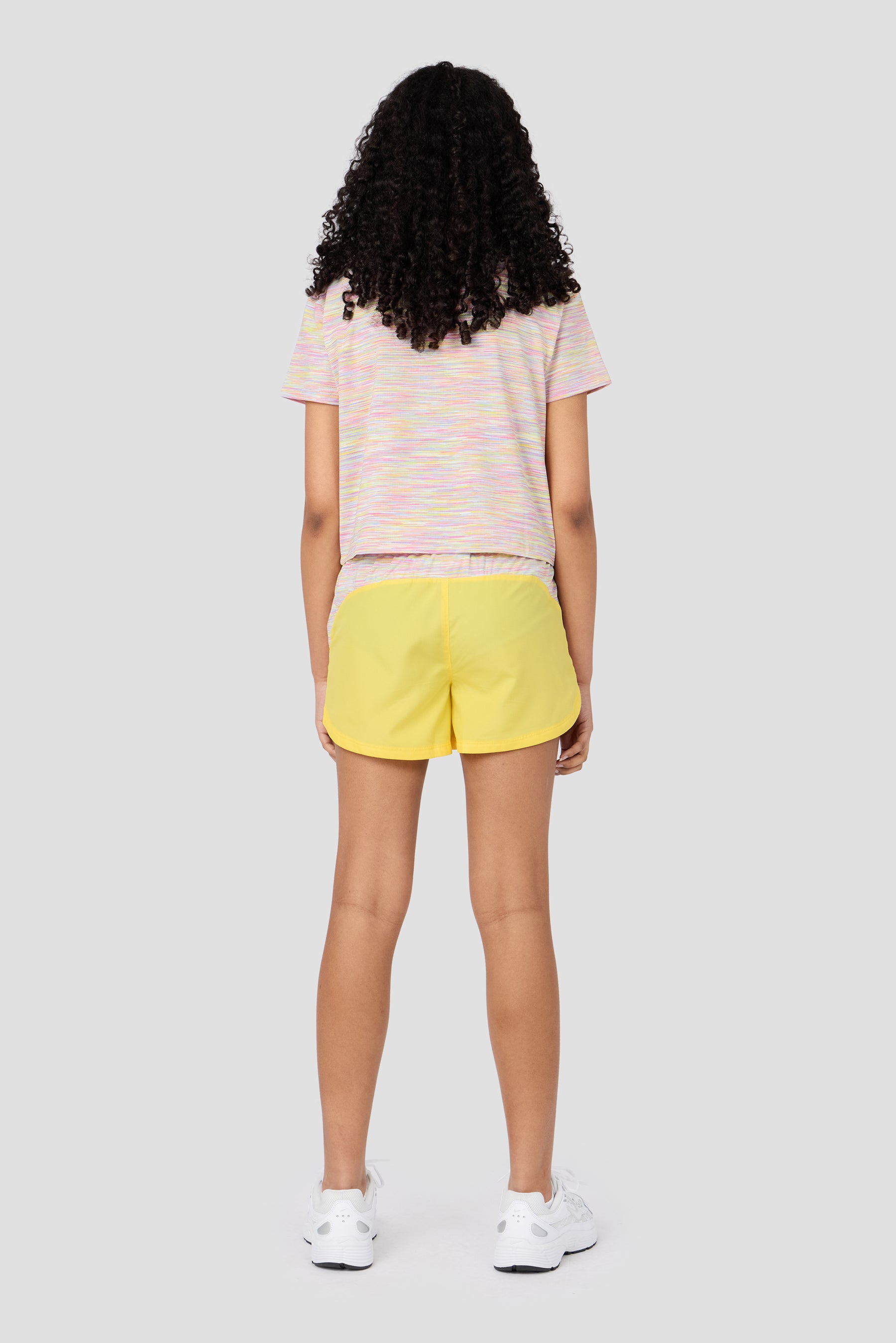 Girls Trail Short - Yellow/Lilac/Pink