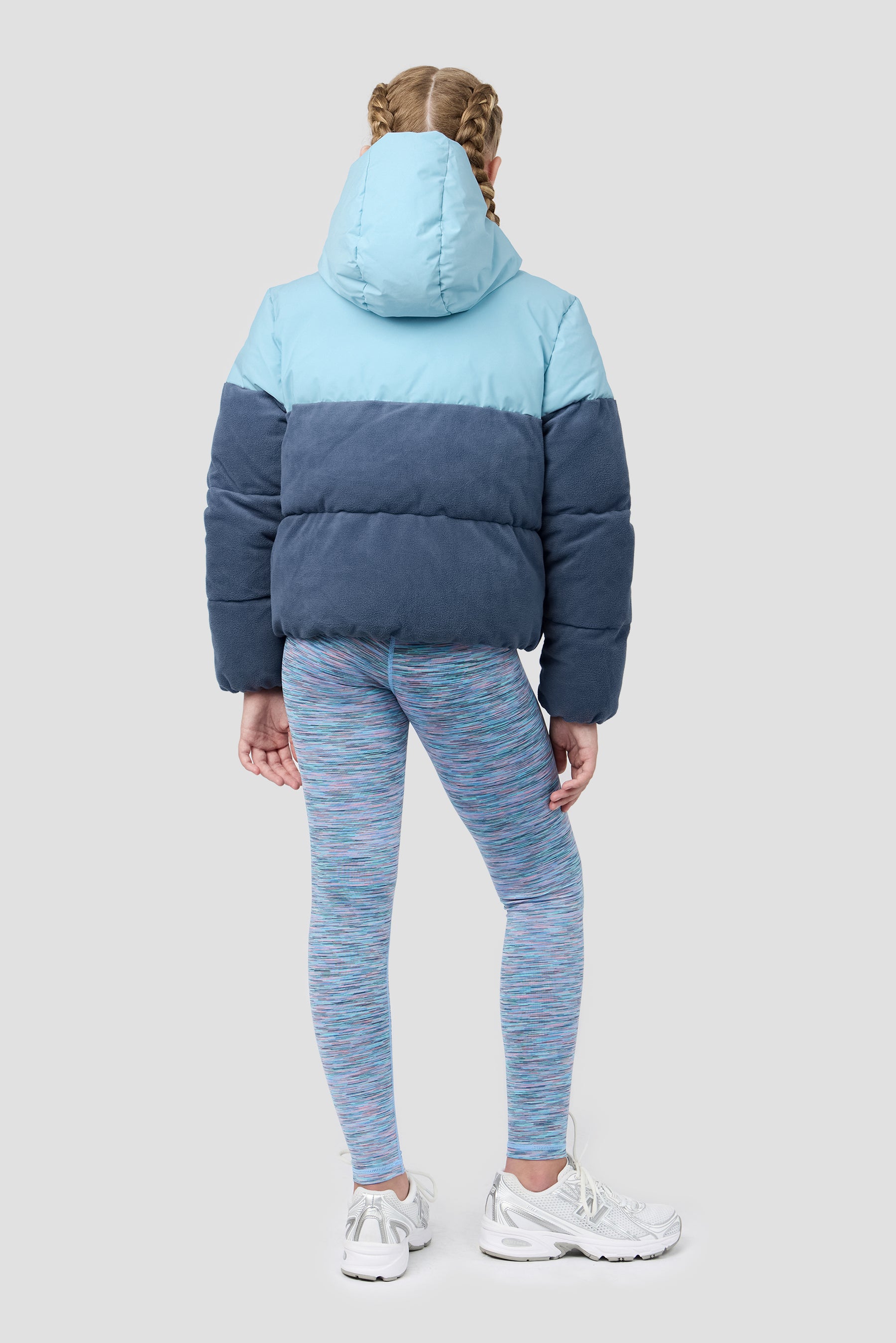 Girls Snowbird Jacket - Fresh Water/Greyed Indigo
