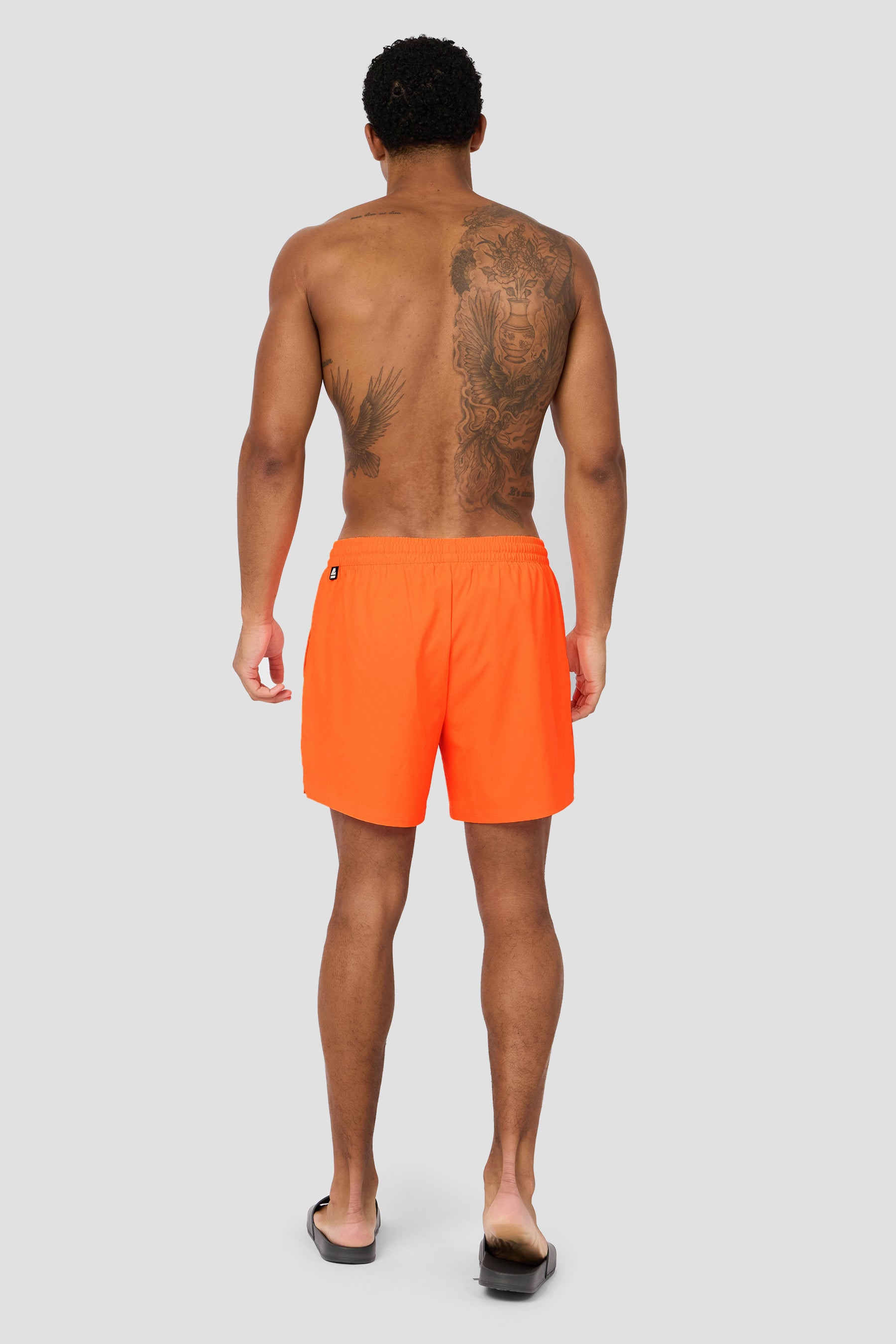 Monogram Swim Short - Fiery Orange