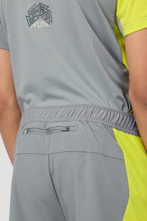 MTX Run Turbo Short - Platinum Grey/Electric Lime