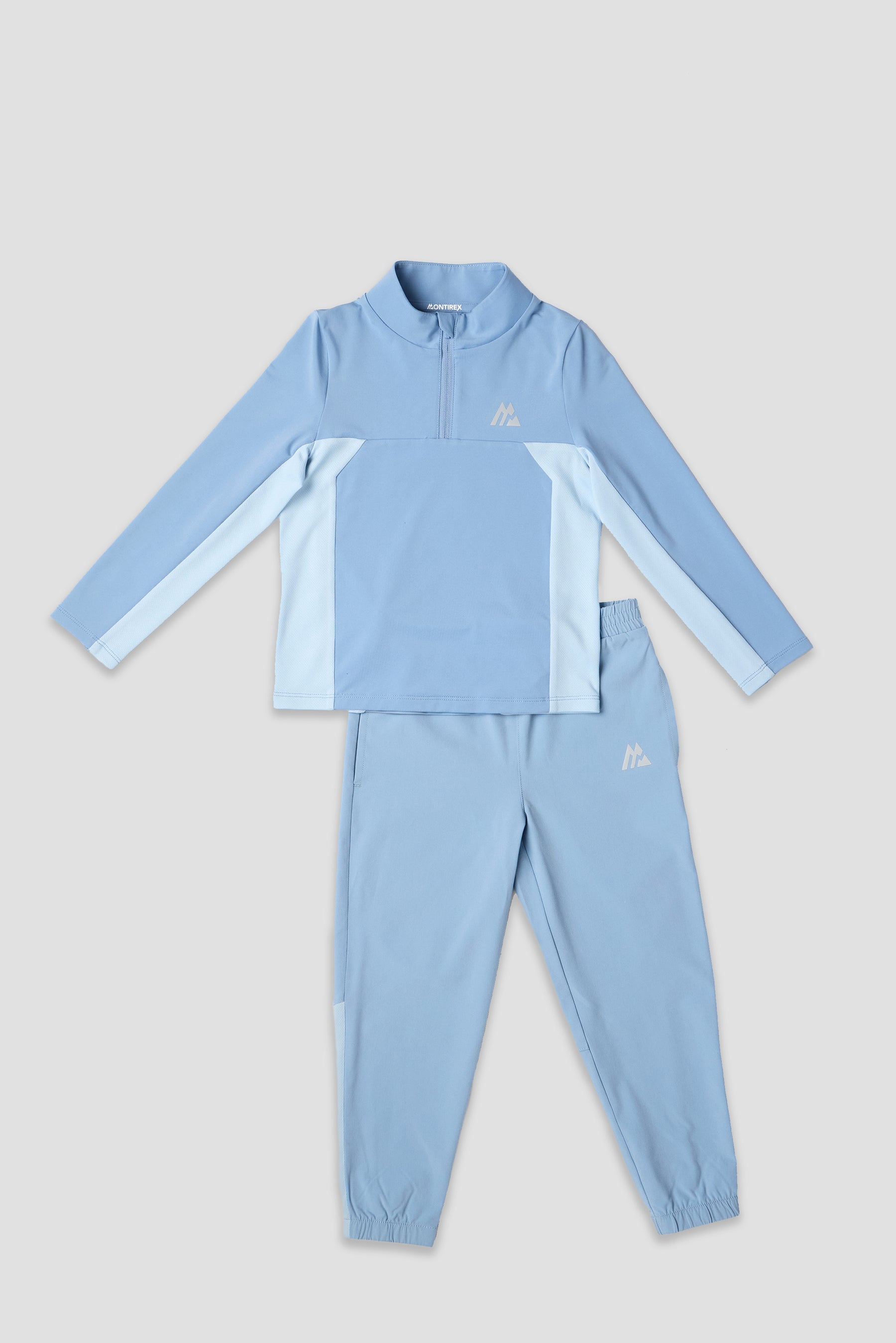 Infant Boys Peak 2.0 1/4 Zip/Pant Set - Cloudy Blue/Summer Mist