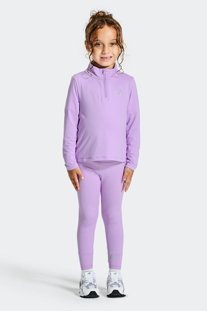 Infant Girls Bounce 1/4 Zip/Legging Set - Lilac Breeze
