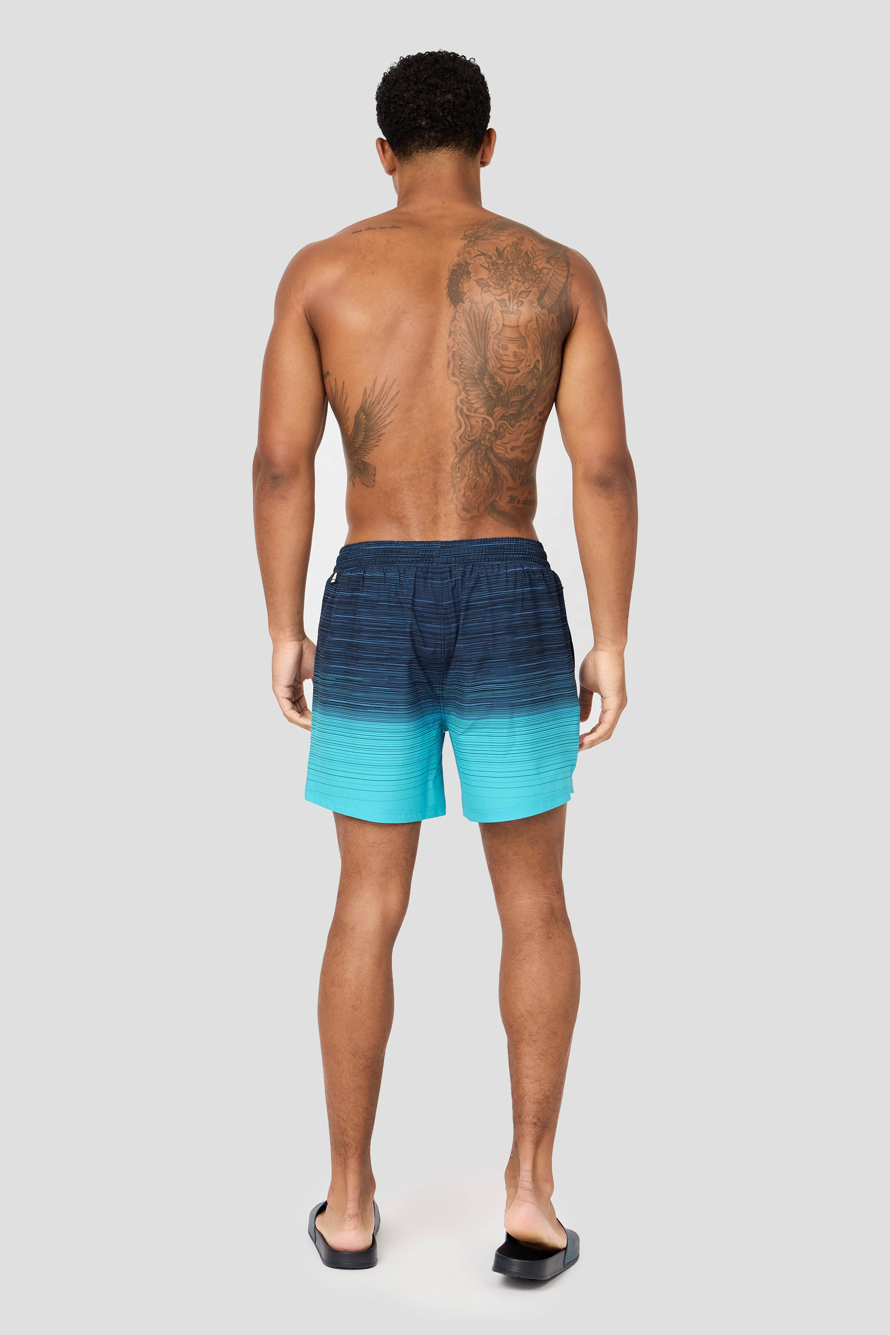 Trail Swim Short - Midnight Blue/Vivid Aqua