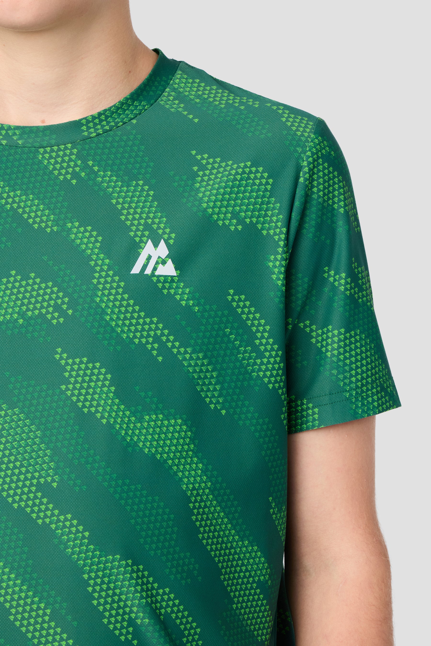 Boys Thera T-Shirt - Evergreen/Sherwood/Neon Green