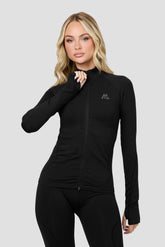 Evolve Seamless Full Zip Jacket - Black