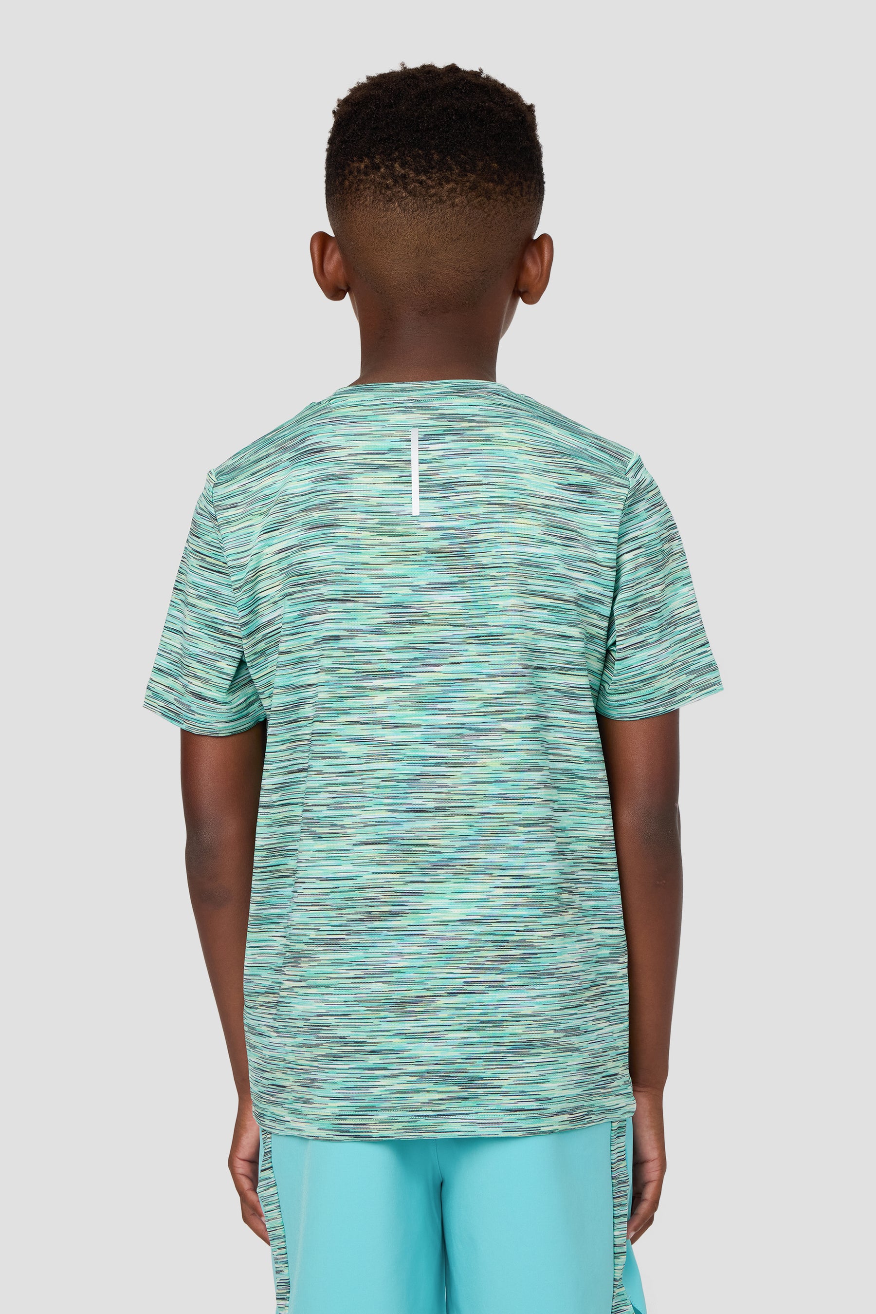 Boys Trail T-Shirt - Blue/Teal/Green
