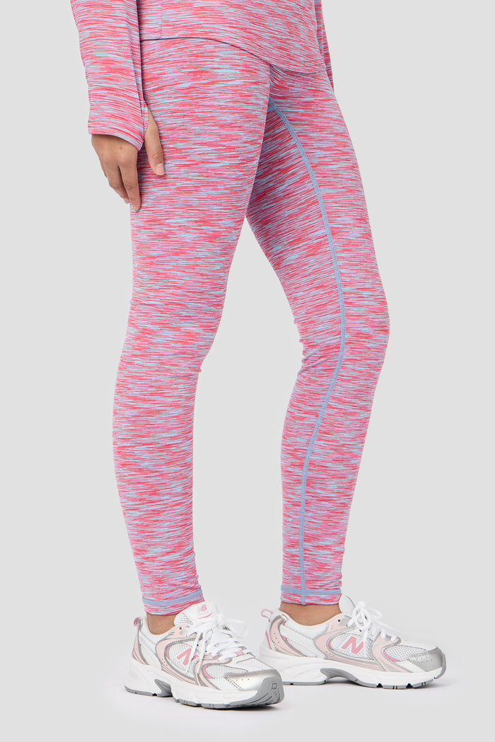 Girls Trail Icon Legging - Blue/Pink Multi
