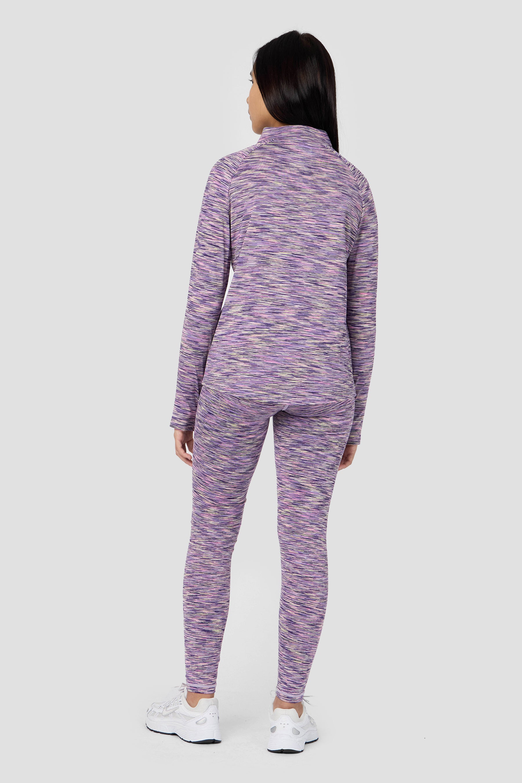 Girls Trail Icon Legging - Purple/Citrus