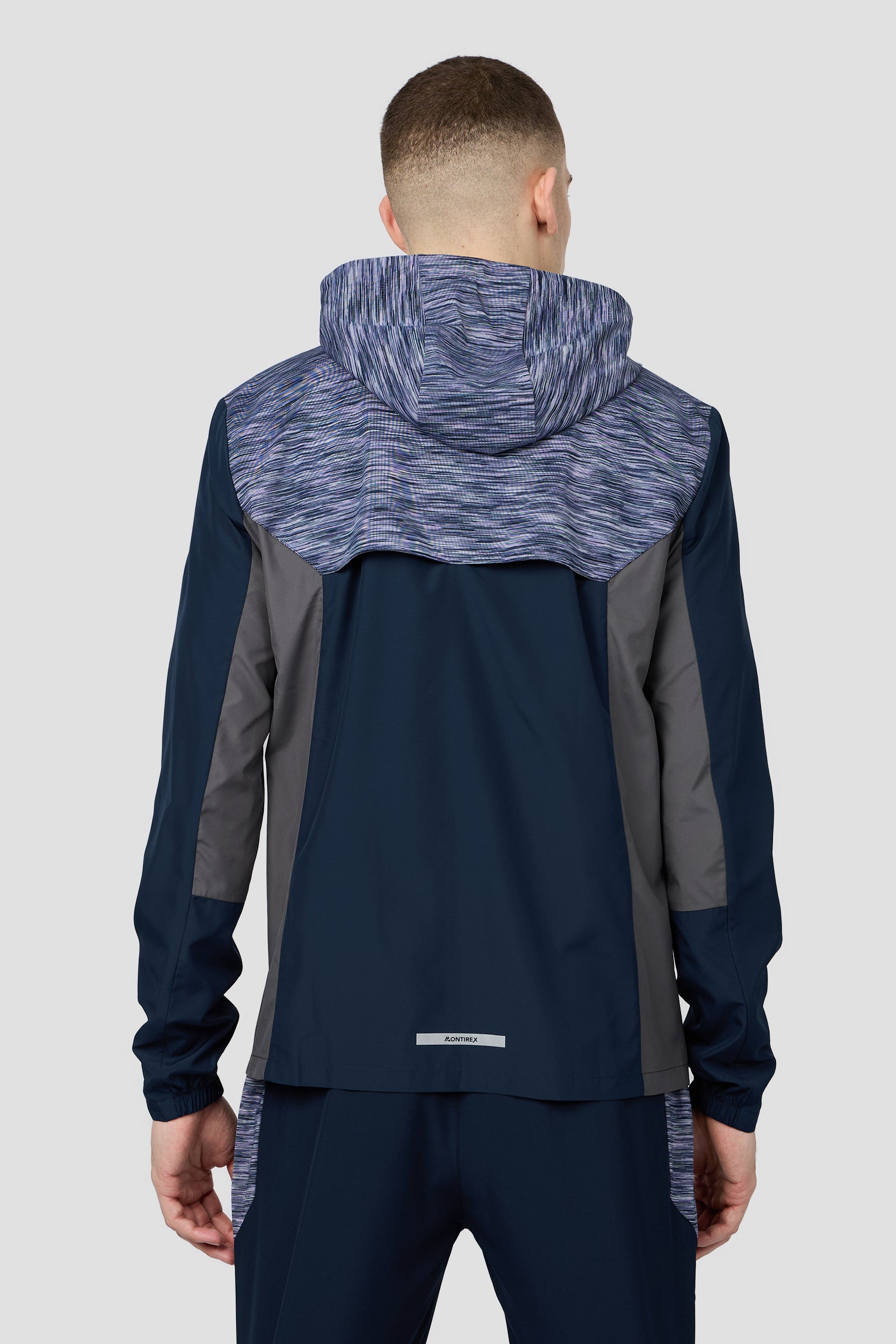Trail Windbreaker - Navy/Grey/Purple Multi