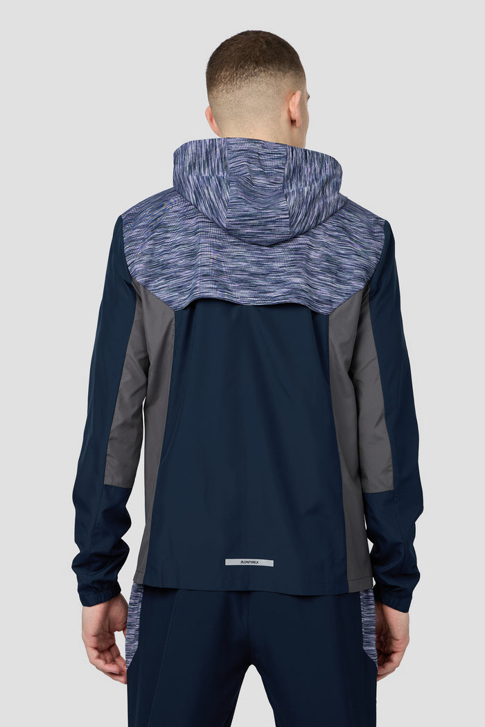 Trail Windbreaker - Navy/Grey/Purple Multi