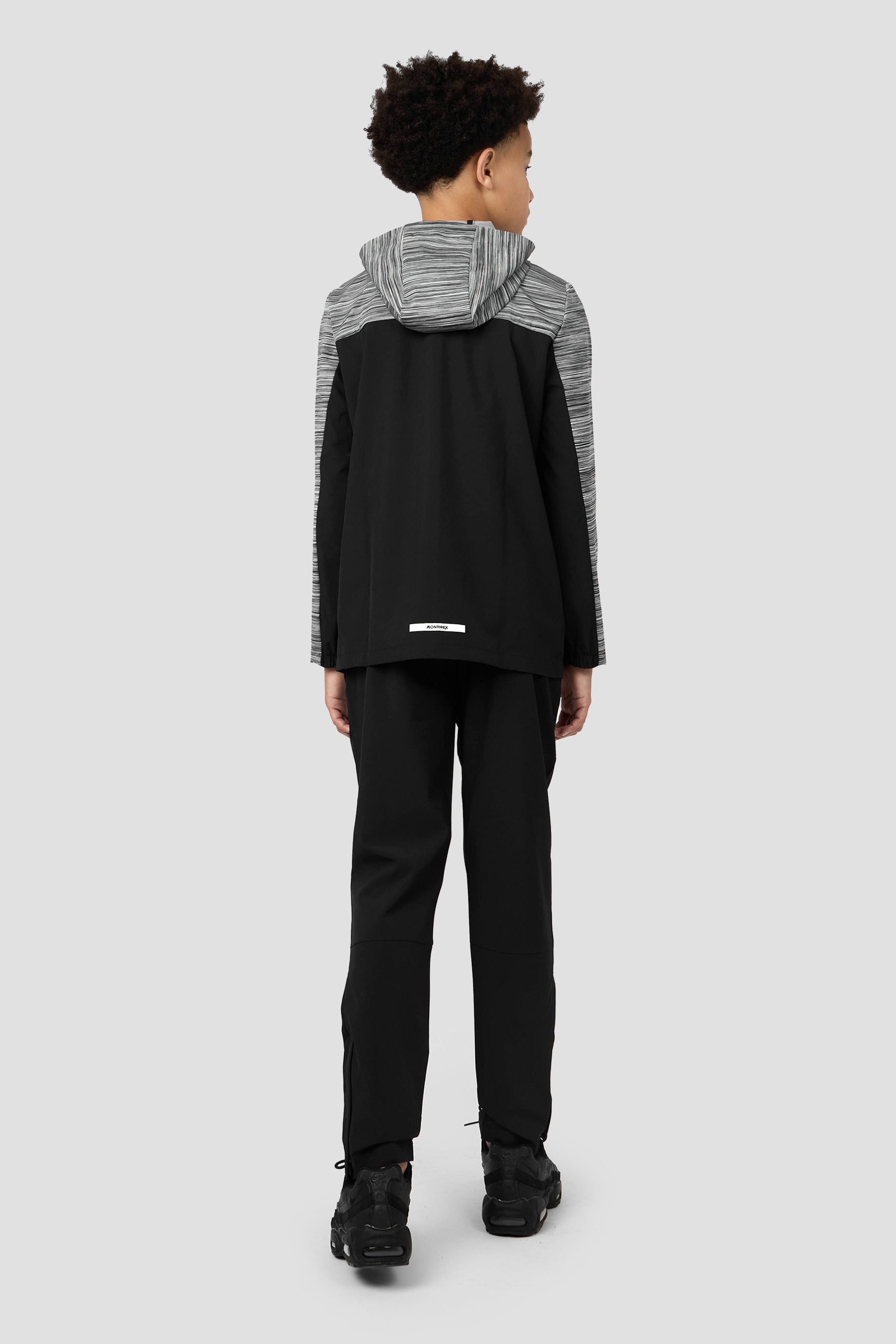 Boys Trail Windbreaker - Black/Platinum Grey/Cement Grey/White