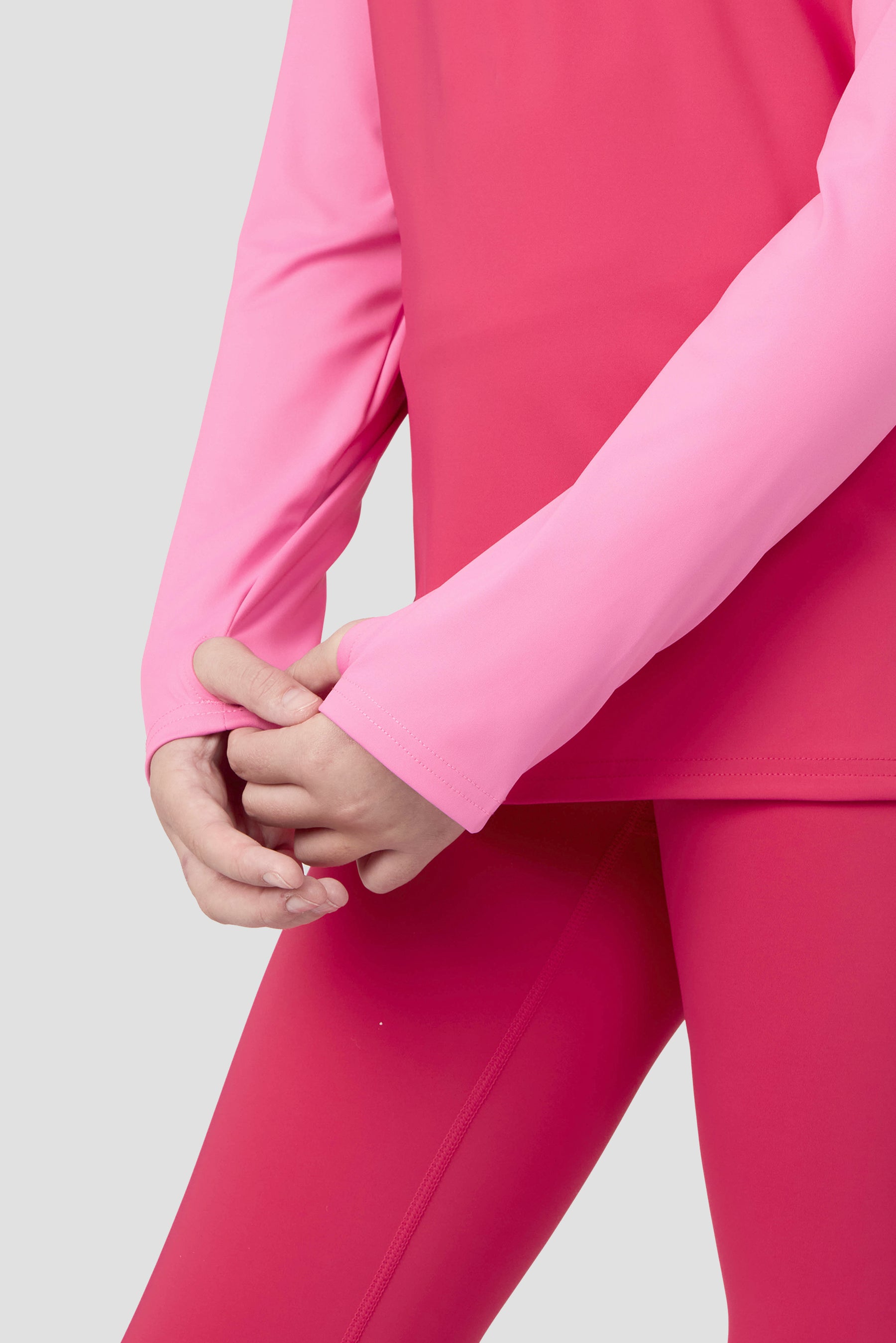 Girls Dash 1/4 Zip - Hibiscus/Framboise