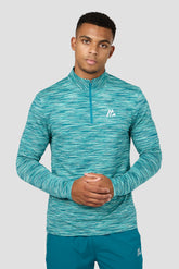 Trail 1/4 Zip - Teal Multi