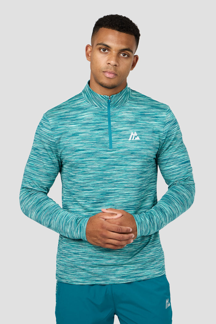 Trail 1/4 Zip - Teal Multi