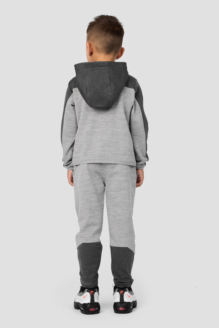 Infant Boys Verge Fleece 1/4 Zip/Jogger Set - Platinum Grey/Cement Grey