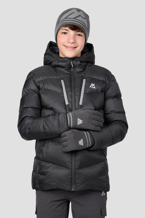 Junior Ibex Beanie/Gloves Set - Cement Grey/Platinum Grey
