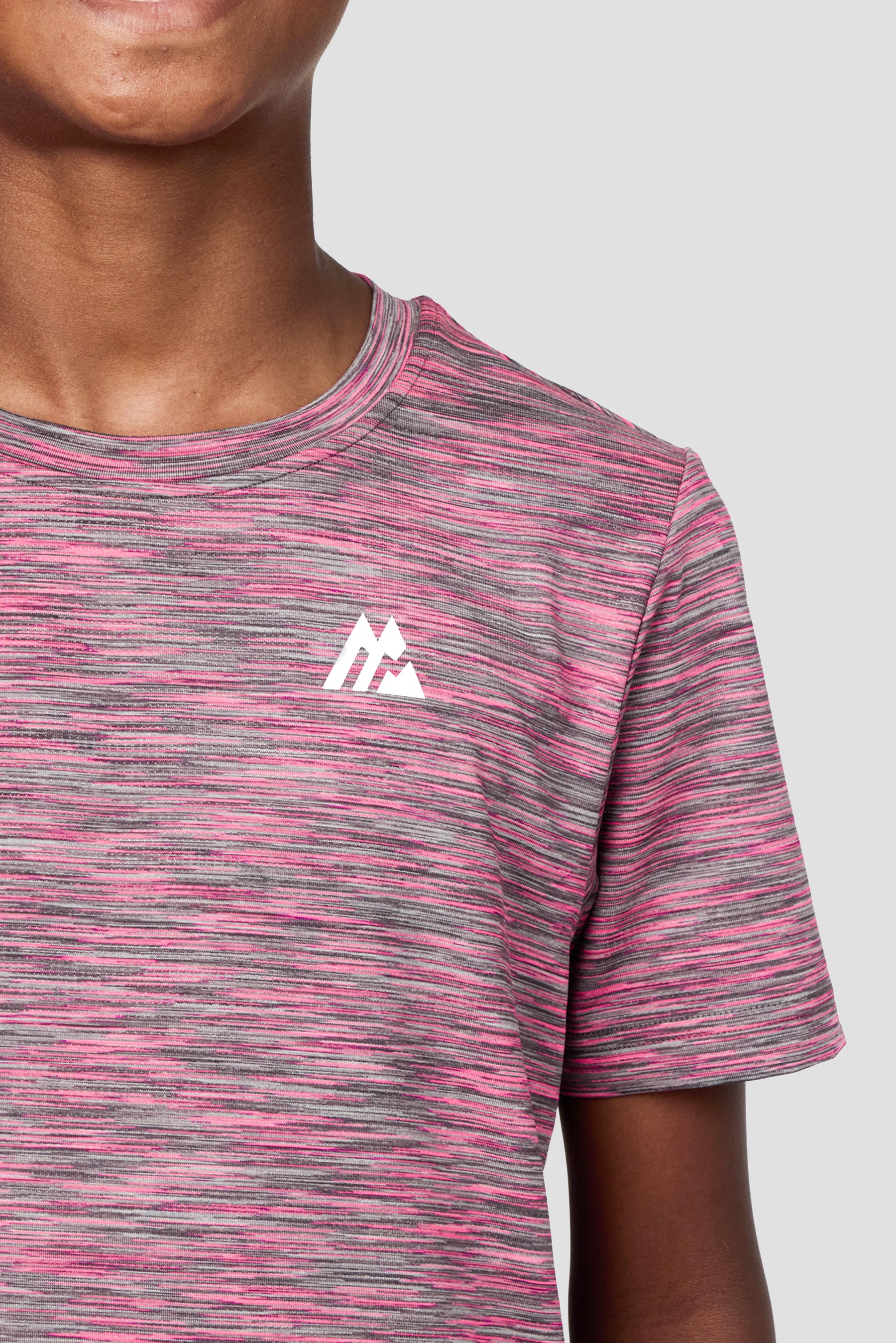 Boys Trail T-Shirt - Grey/Pink Multi