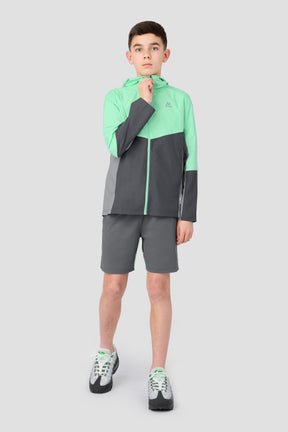 Boys Spectra Windbreaker - Duck Egg/Slate Grey/Platinum Grey