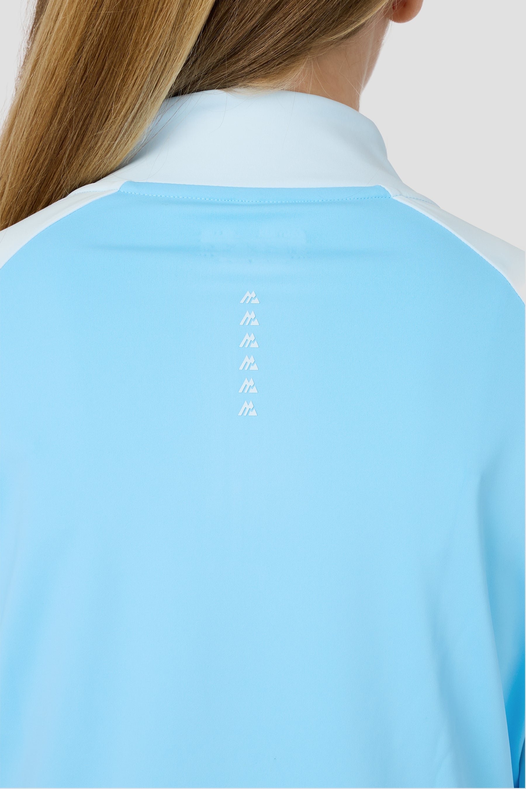 Girls Dash 1/4 Zip - Seashell Blue/Misty Blue